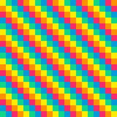 8-bit seamless diagonal rainbow background tile