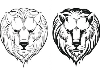 Sketch of Lion Head