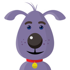 cute dog with necklace