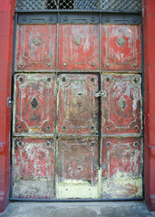 Vintage worn out antique entrance