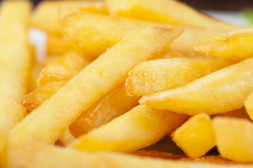 Golden potatoes fries