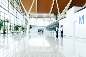 Papier Peint photo Aéroport passenger in the shanghai pudong airport