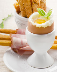 boiled egg in eggcup