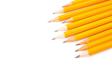Obraz premium Wooden sharp pencils