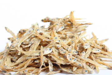 Close up Small dry fish