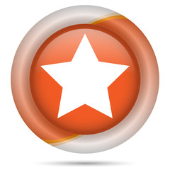Orange plastic icon