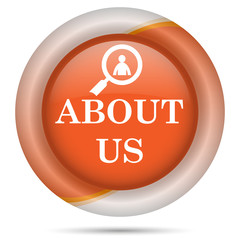 Orange plastic icon