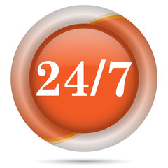 Orange plastic icon