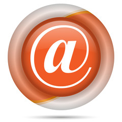 Orange plastic icon
