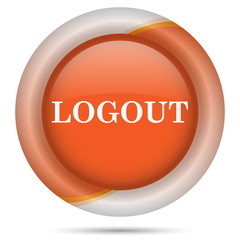 Orange plastic icon