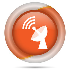 Orange plastic icon