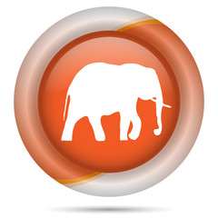 Orange plastic icon