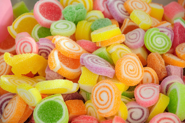 Fototapeta na wymiar Colorful jelly candy