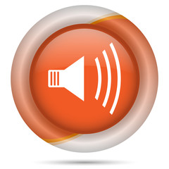 Orange plastic icon