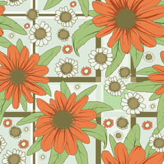 Flowers_pattern red