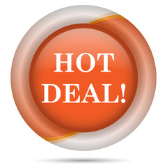 Orange plastic icon