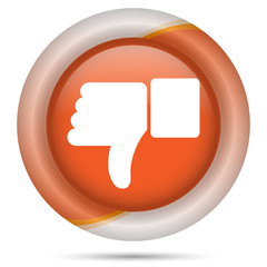 Orange plastic icon