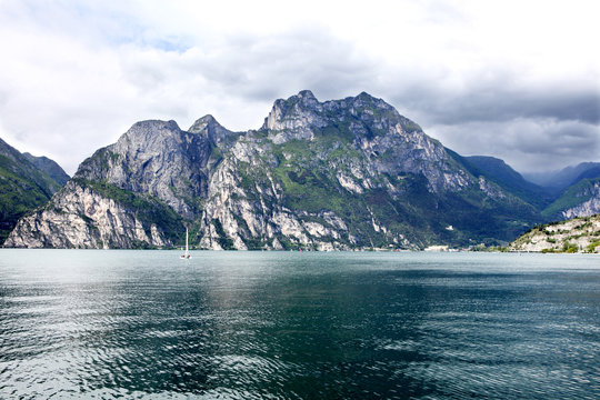 Lake Garda or Lago di Garda in Italy 