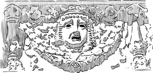 tragic mask