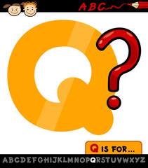 letter q with question mark illustration