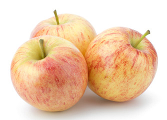 juicy apples isolated on white background