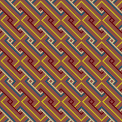 Abstract Ethnic Seamless Geometric Pattern. Vector Illustration