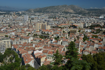 Fototapeta na wymiar Panoramic view of Marseille