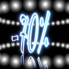 3d render of a glowing heart symbol  on disco lights background