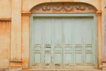 Colonial old building style at Tharae, Sakon Nakhon, Thailand.