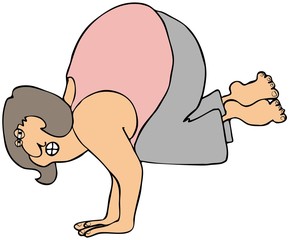 Yoga handstand