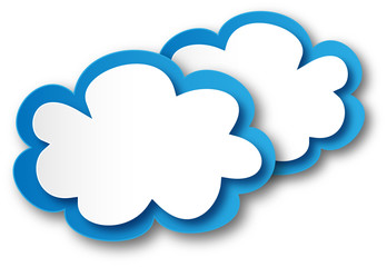 Clouds (buttons symbols icons connectors web chart template )