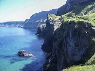 Steile Klippen Nordirland