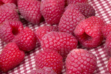 fresh red raspberries background
