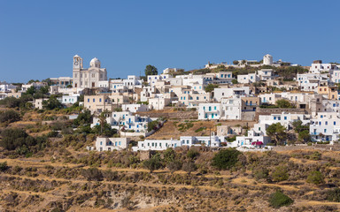 Fototapeta na wymiar The picturesque village of Tripiti, Milos island, Greece