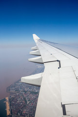 Fototapeta na wymiar Shanghai from a plane