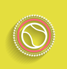 Obraz premium Vector tennis ball icon flat modern icon