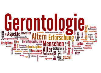 Gerontologie (Geriatrie, Alter, Tagcloud)