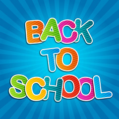 Back To School Blue Poster