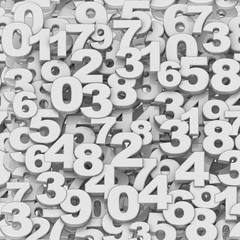 Seamless texture of digits