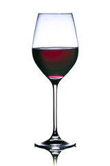 Glass of red wine