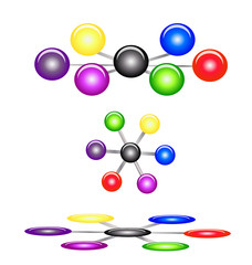 Set of organization balls business concepts logo