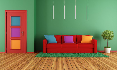 Colorful modern interior