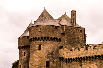 Fototapeta na wymiar Średniowieczny zamek w Bretanii Guerande