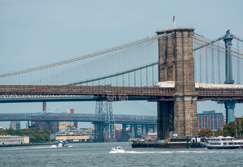 New York City. Famous landmark of Brooklyn Bridge