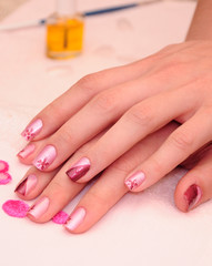 Naklejka premium manicure
