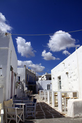 Naoussa, village sur l'île grecque de Paros dans les Cyclades