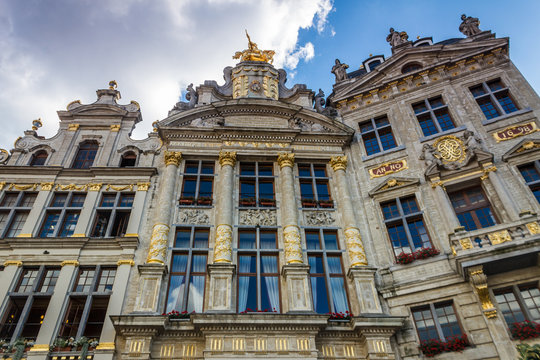 brussels grand place guild houses