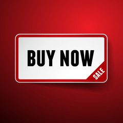 Sale - Buy now label vector