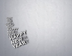 Neujahr grauer Hintergrund