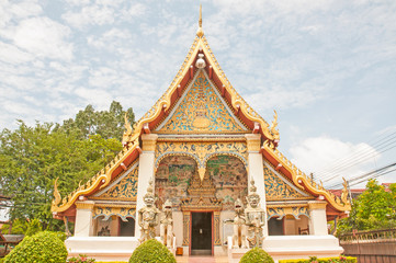 Naklejka premium Wat Sri khun Muang in Chiang Khan ,Loei, Thailand